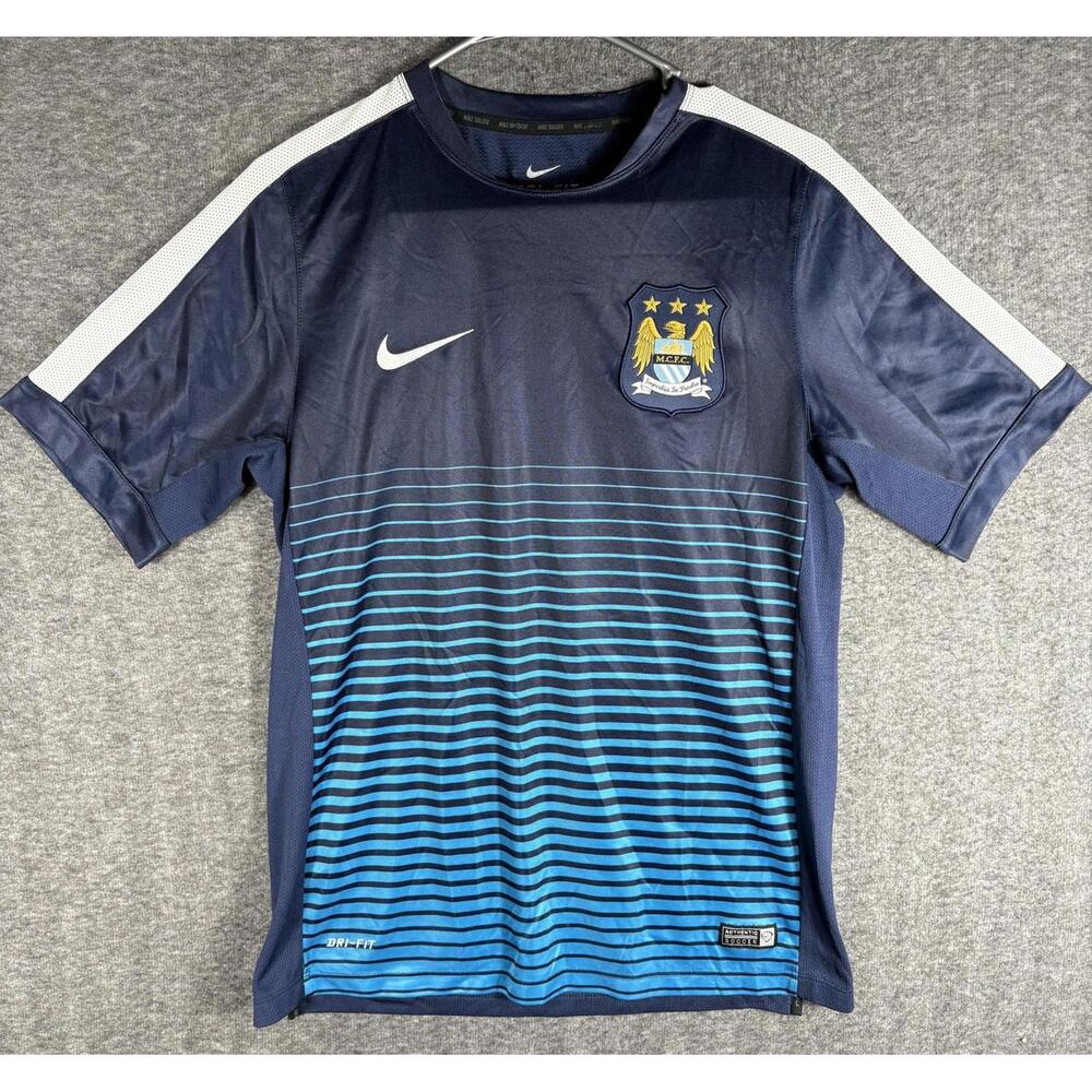 Nike Mens FC Manchester City 2014-2015 Training Soccer Shirt Jersey Size Med
